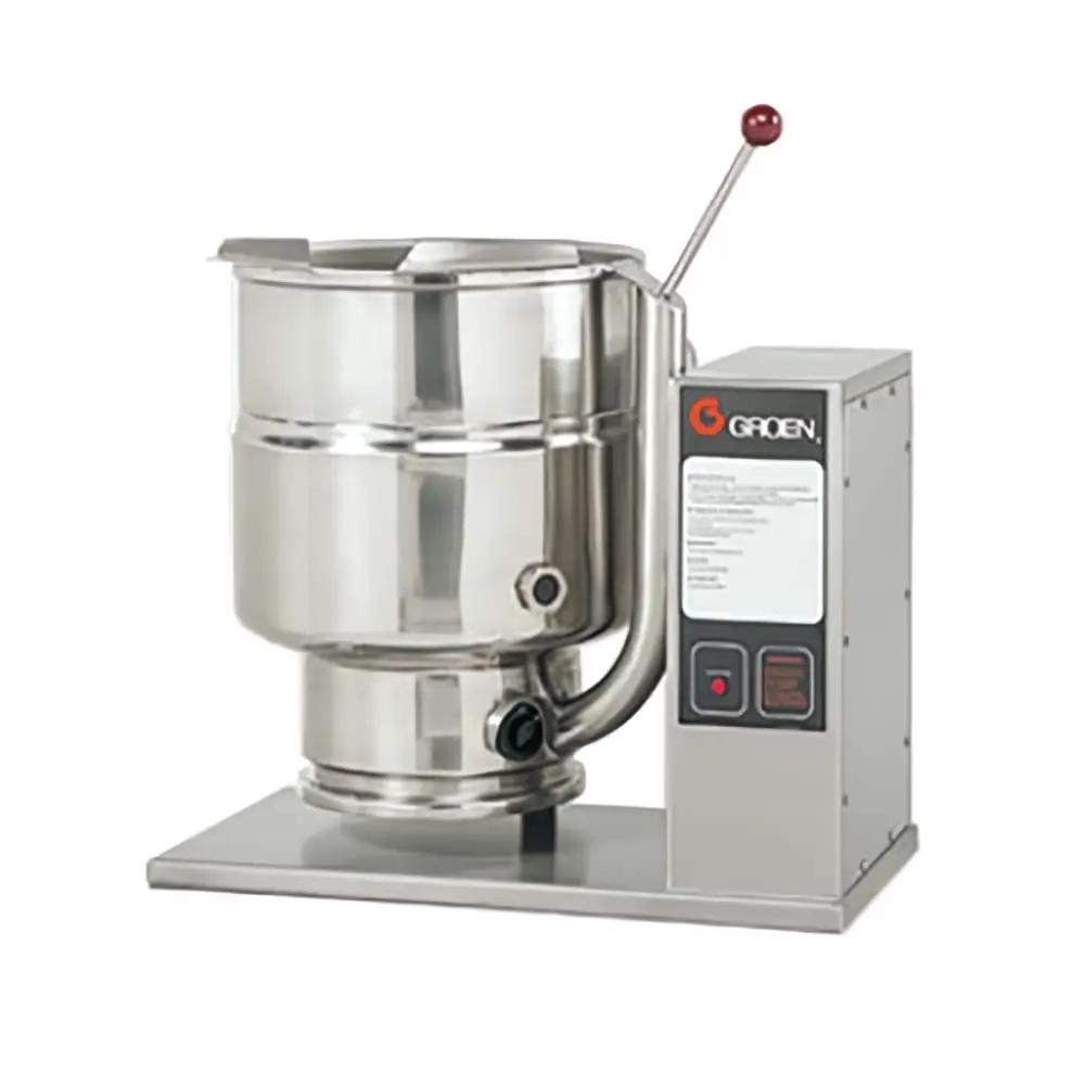 Groen TDB/6-10 2.5 Gallon Steam Jacketed Kettle - Manual Tilt, Countertop, 208V 1-Phase