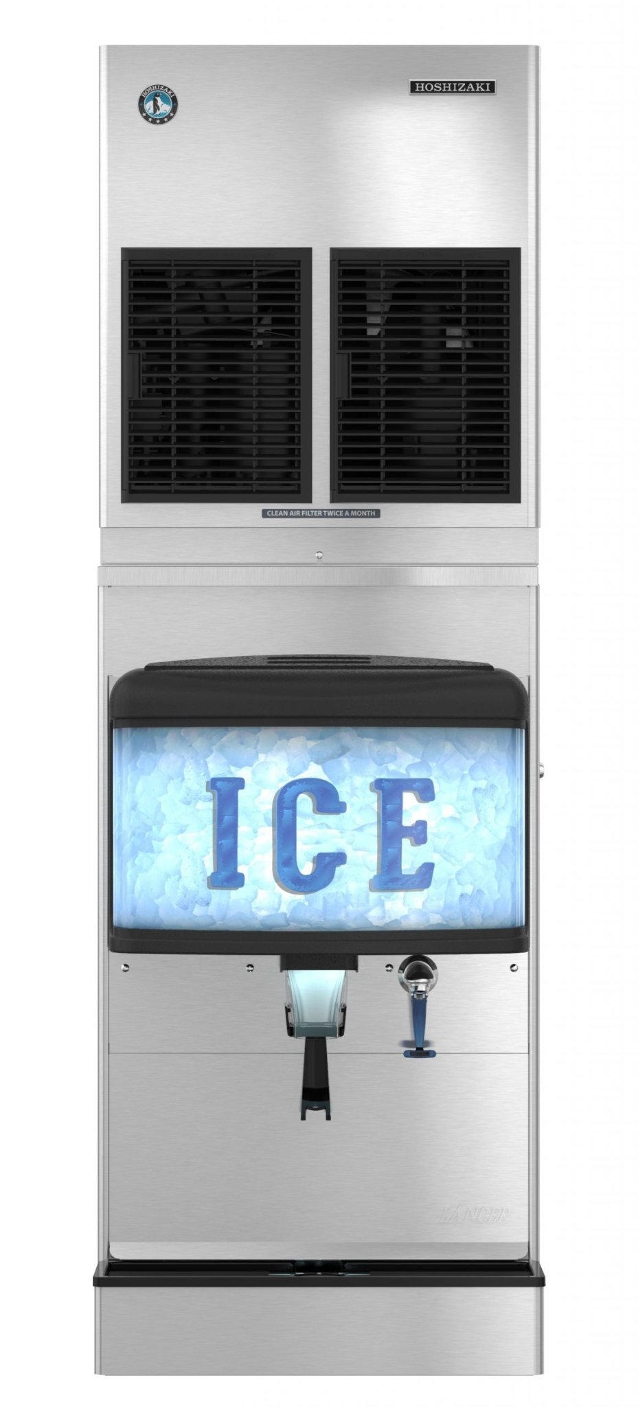 Hoshizaki DM-4420N 22" Countertop Ice and Water Dispenser