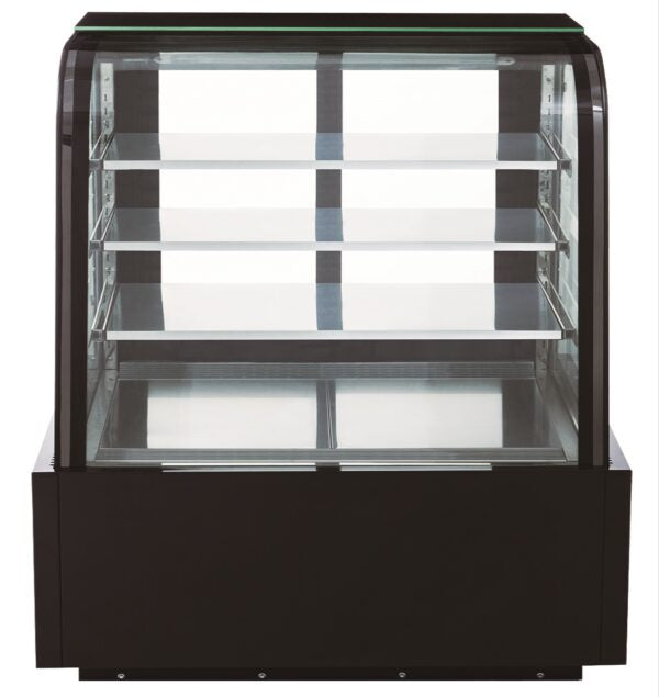 DDM48R-CB Curved Glass 48″ Cake Showcase, Bakery Cases, Refrigerator