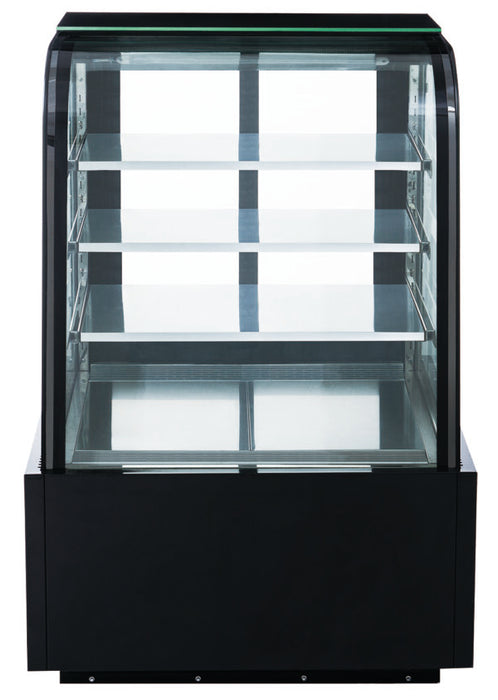 Dukers DDM36R-CB, Curved Glass 36″ Cake Showcase, Bakery Cases, Refrigerator