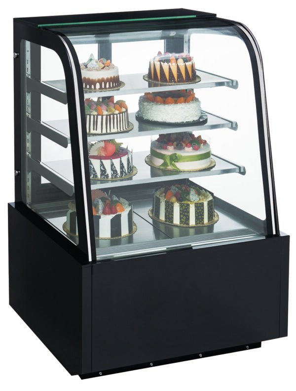 Dukers DDM36R - CB, Curved Glass 36″ Cake Showcase, Bakery Cases, Refrigerator