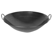 Thunder Group 28-3/4" Diameter x 8-1/2" Height, 2" Length of Handle, Curved Rim Wok, Steel, Made in Taiwan by Thunder Group (thunder-group-28-3-4-diameter-x-8-1-2-height-2-length-of-handle-curved-rim-wok-steel-made-in-taiwan)