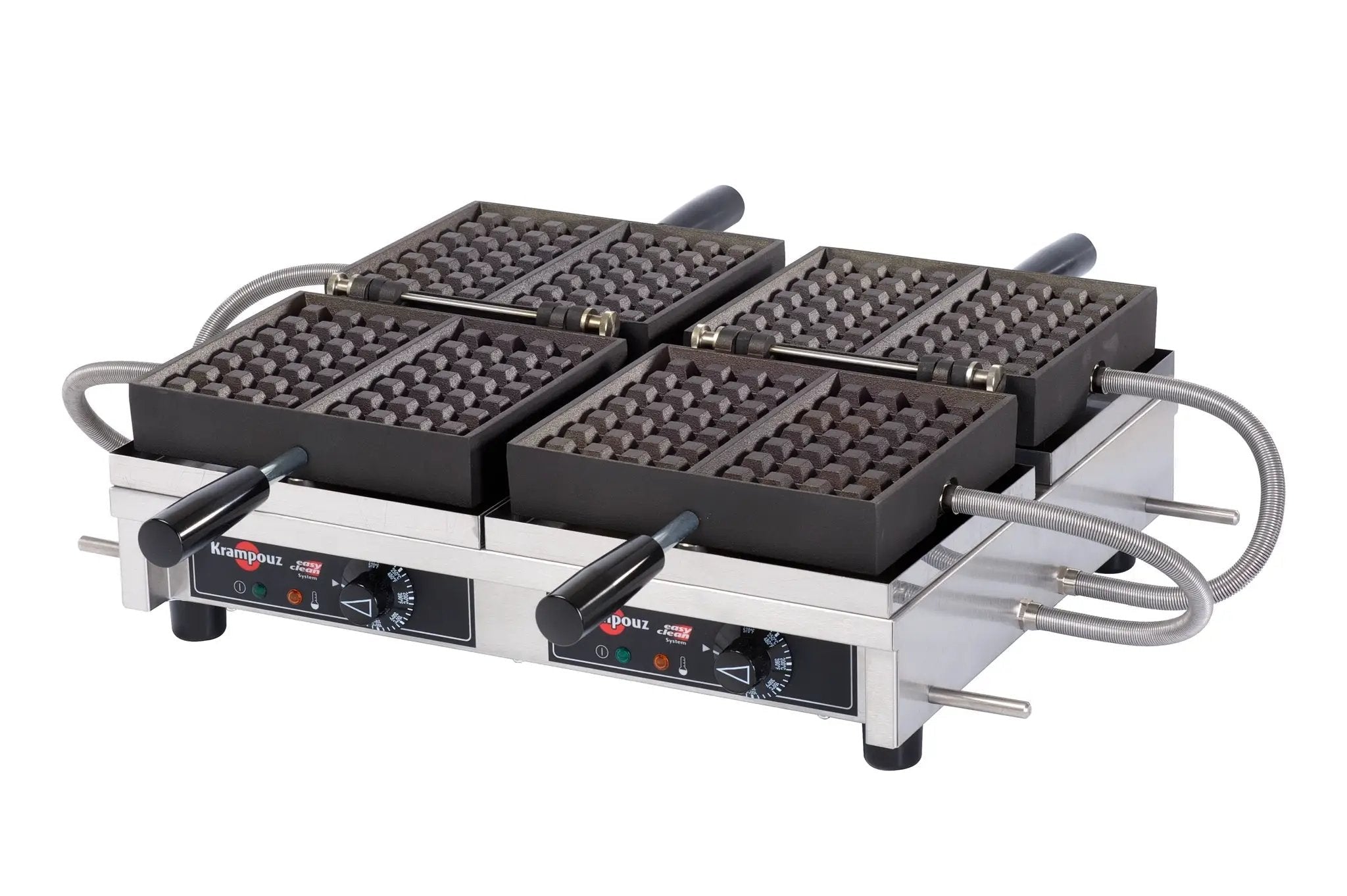 Krampouz WECCHBAT double Liège 4x7 waffle machine 180-degree opening 240V