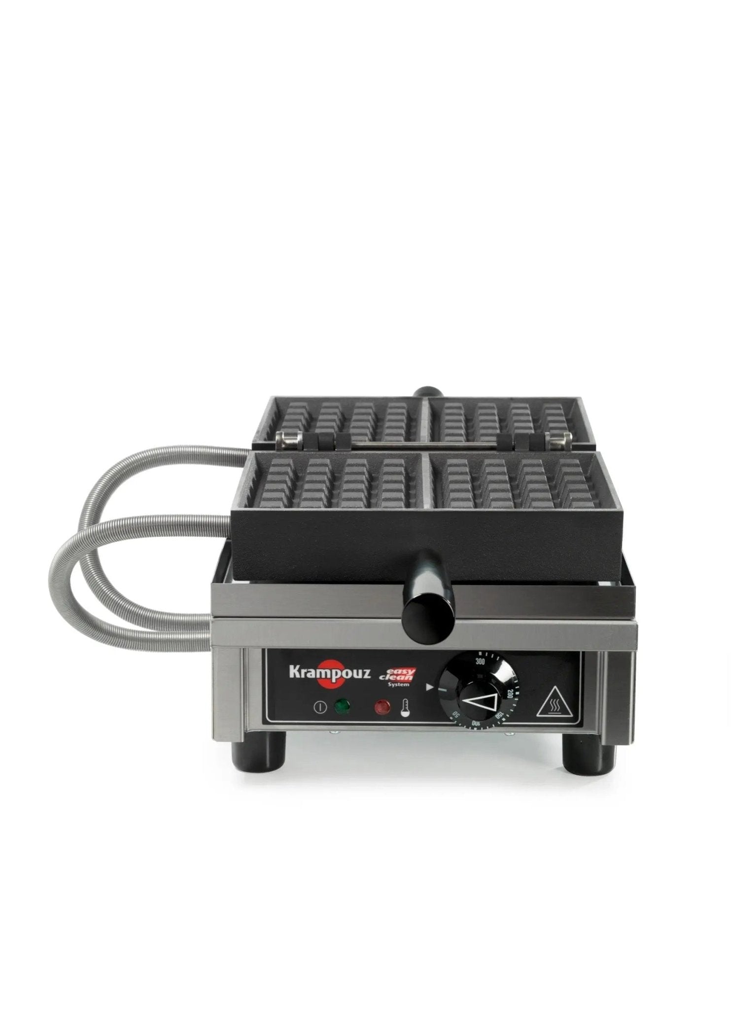 Krampouz WECDBAAT Brussels 4x6 waffle machine 180-degree opening 240V