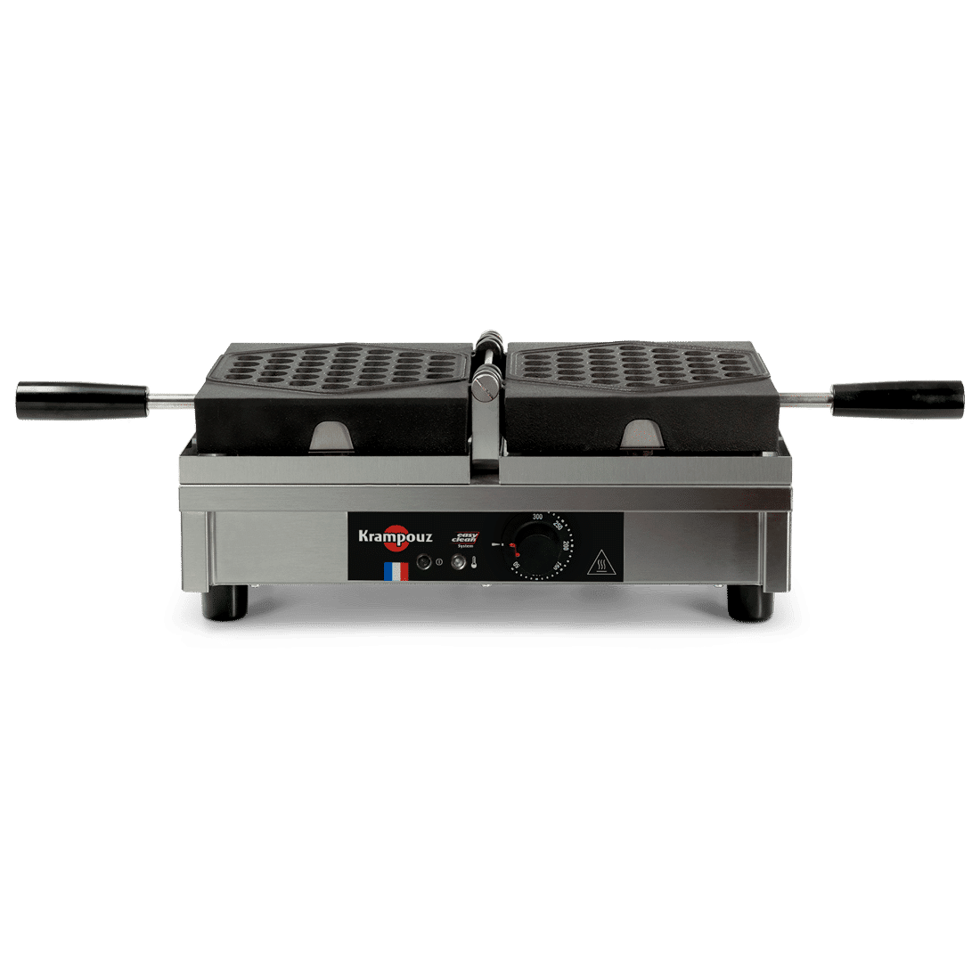 Krampouz WECDUATB bubble egg waffle machine 180-degree opening 208-240V