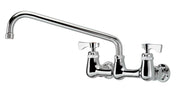 Krowne 14-812L Silver Series 8" Wall Mount Faucet with 14" Spout by Krowne (krowne-14-812l-silver-series-8-wall-mount-faucet-with-14-spout)