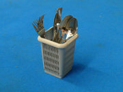 Lamber CC00045 Small Utensil Plastic Rack Commercial Dishwasher