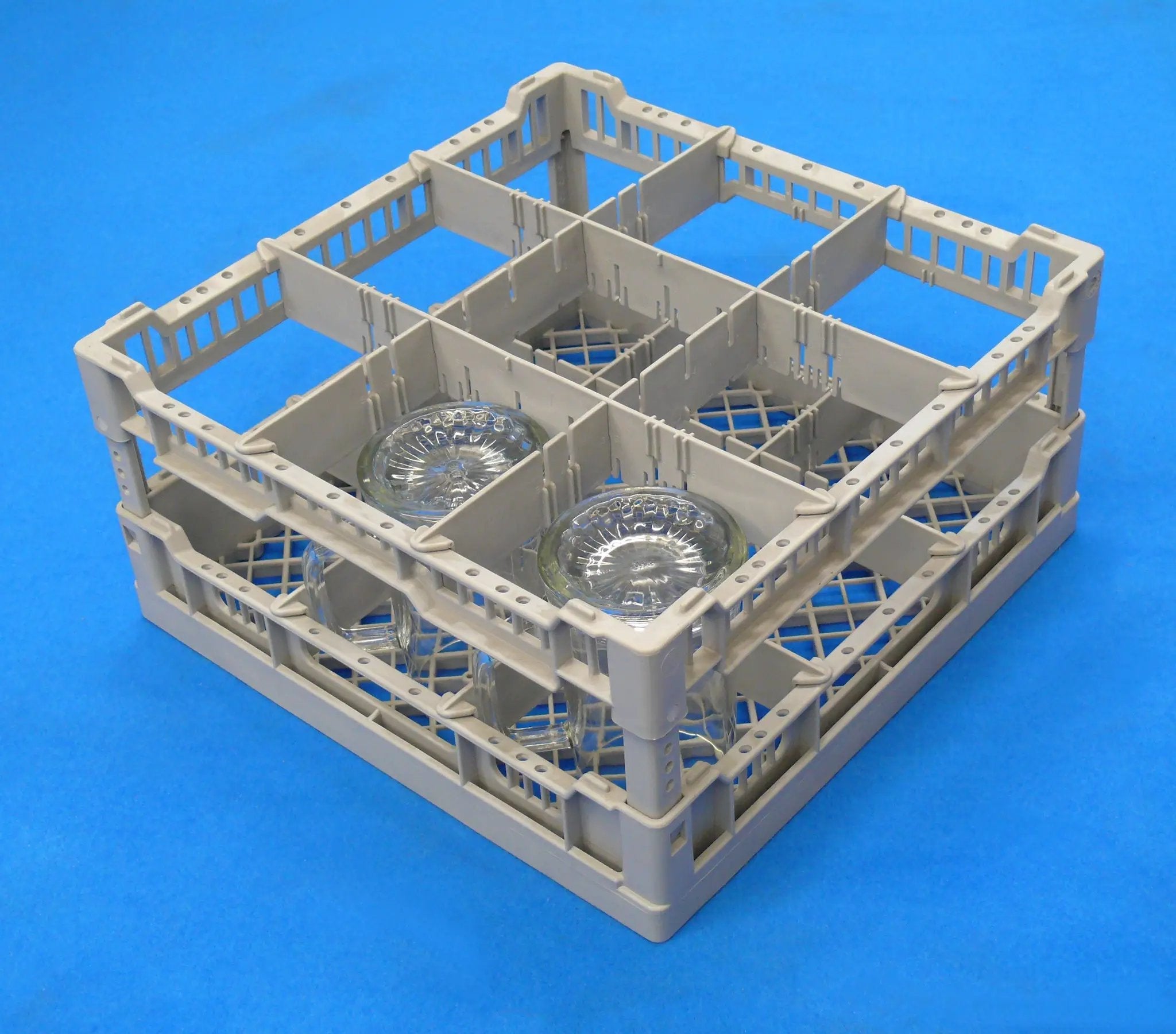 Lamber CC00121 Glass Rack 9 Compartments H160 Commercial Dishwasher