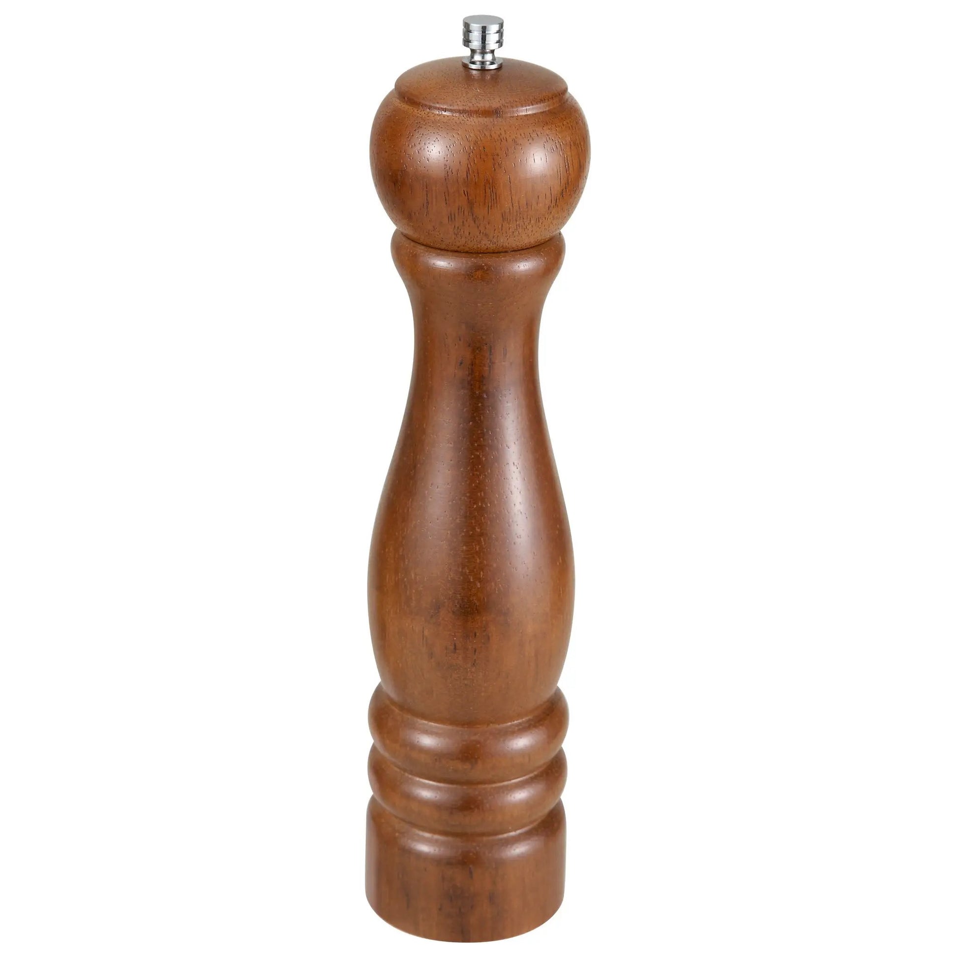 10" Traditional Pepper Mill, Oak Finish by Winco (10-traditional-pepper-mill-oak-finish)