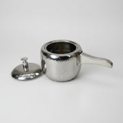 Hammered Stainless Steel Serving Cooker - 30 oz by Nishi Enterprise Inc (hammered-stainless-steel-serving-cooker-30-oz-open-cooker-view)