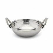 Hammered Stainless Steel Single Wall Kadai 20 Oz. Product Image