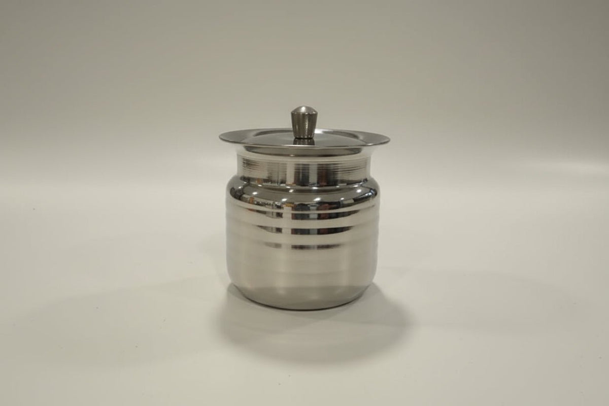 ghee-potStainless Steel Ghee Pot with Spoon and Lid