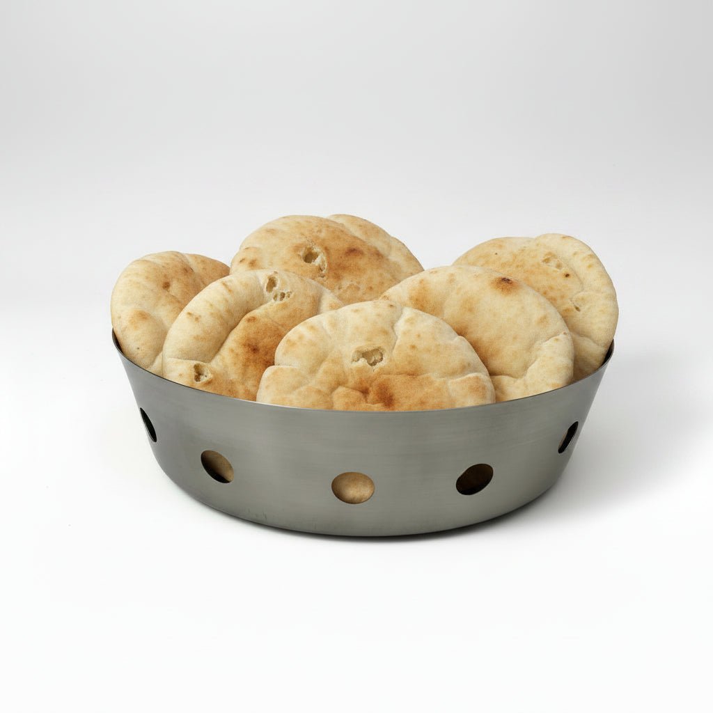 Stainless Steel Round Basket - 9.5inch by Nishi Enterprise Inc (stainless-steel-round-basket-9-5inch)