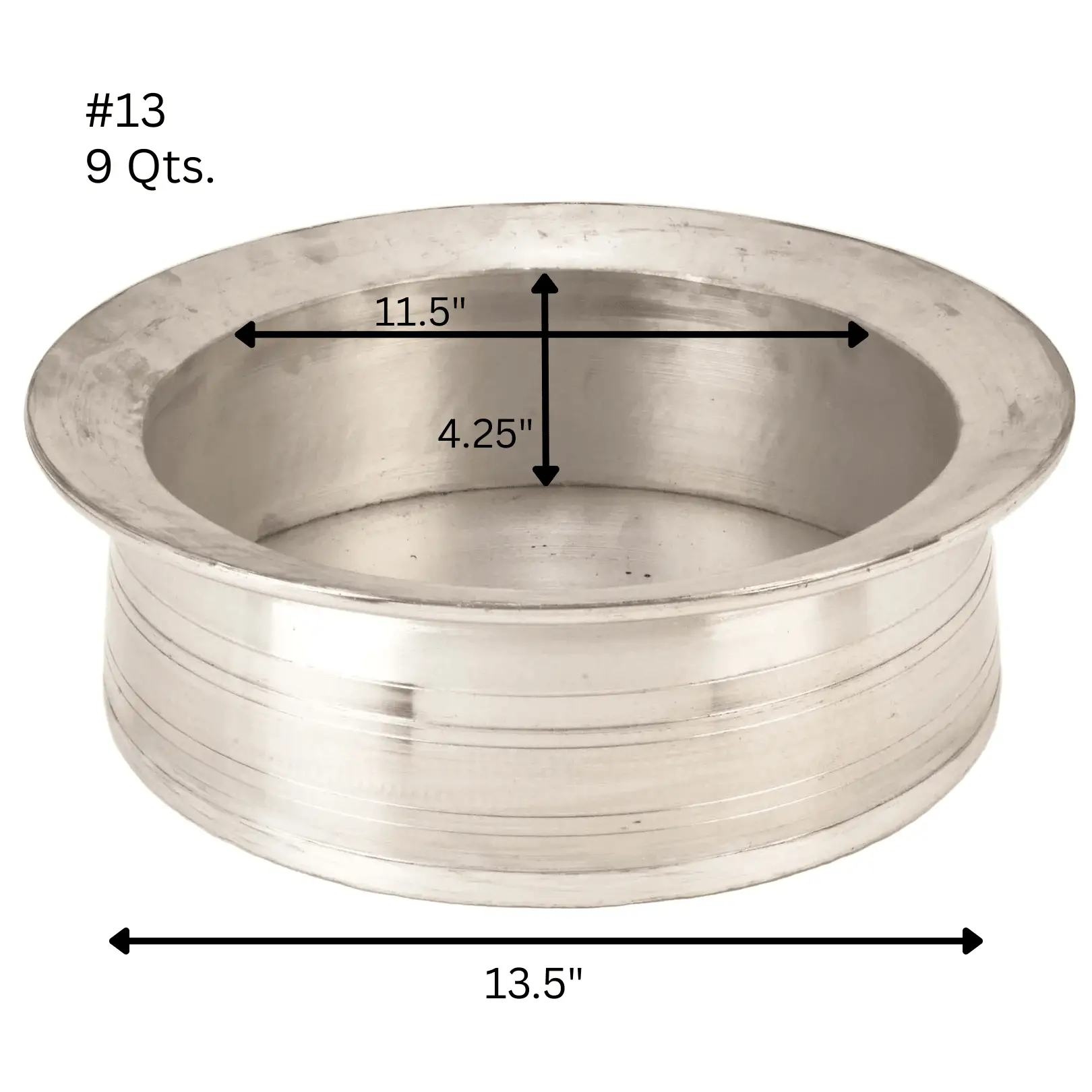 Extra Heavy Duty 8mm Aluminum Biryani Handi Lagan Brazier with Lid