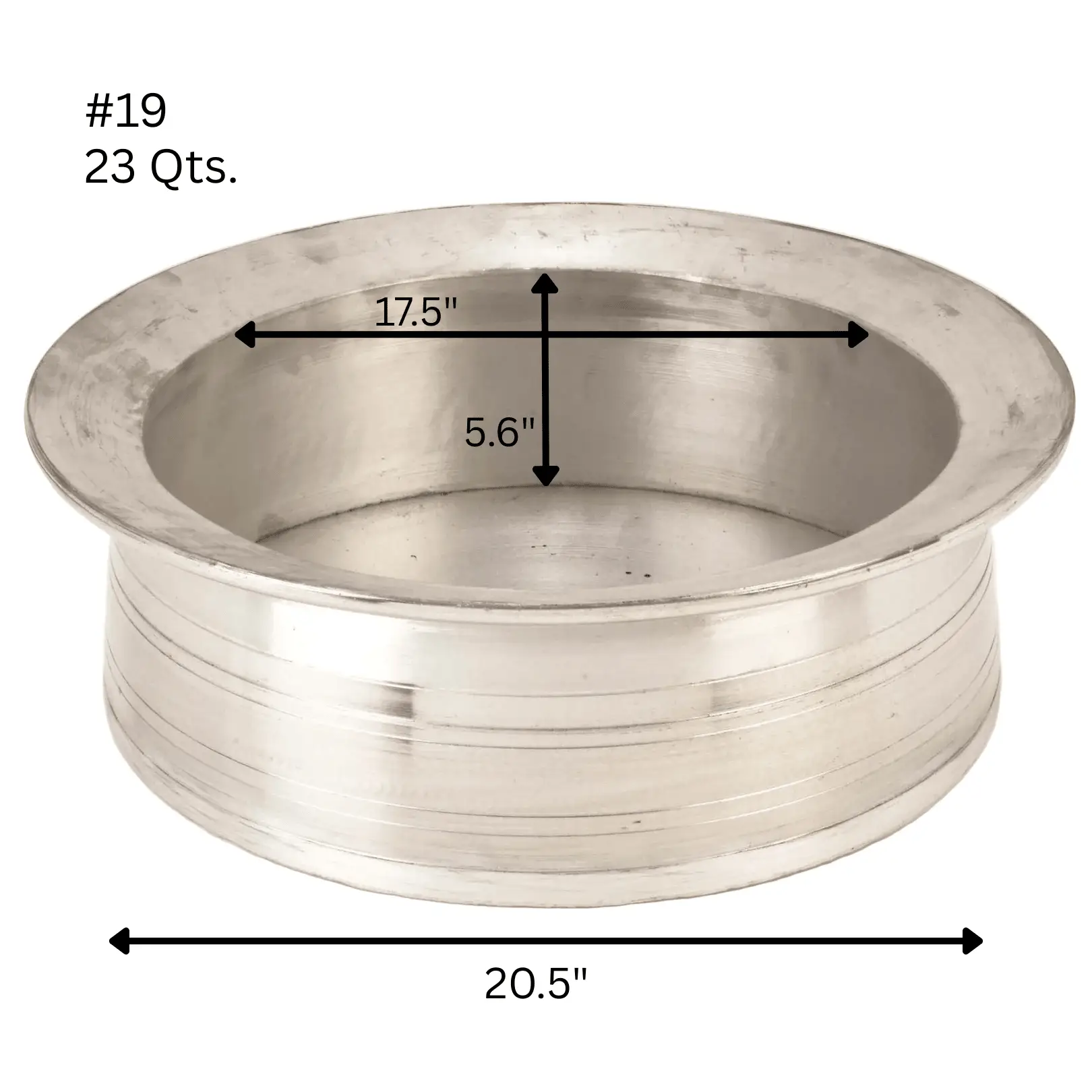 Extra Heavy Duty 8mm Aluminum Biryani Handi Lagan Brazier with Lid