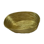 Gold Wire Oval Bread Basket by Nishi (gold-bread-basket)