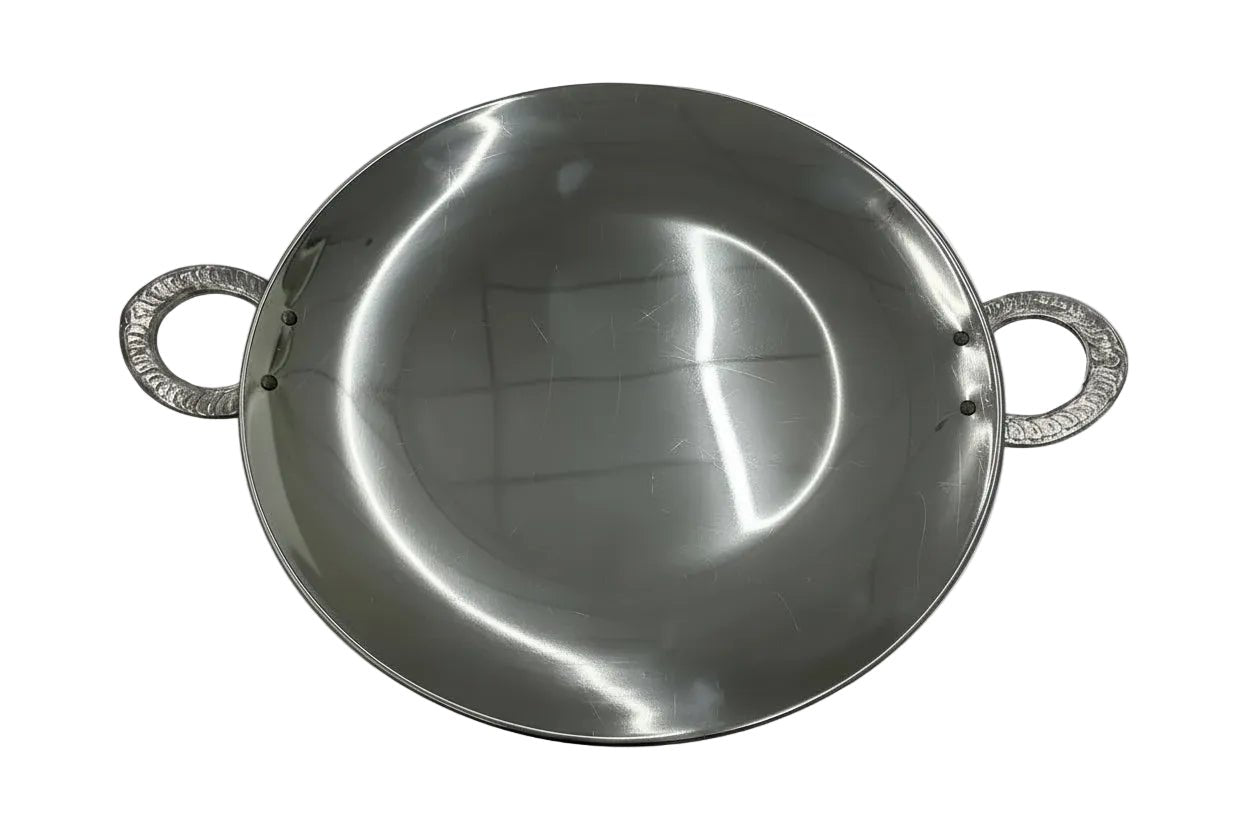 Hammered Stainless Steel Tava Serving Plate 12" Product Image