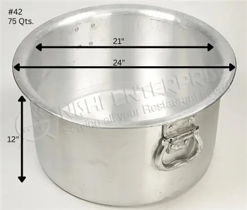 Heavy Duty 5mm Aluminum Patila Sauce Pot with Lid