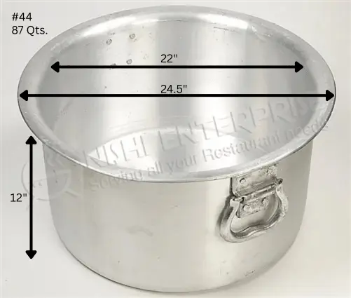 Heavy Duty 5mm Aluminum Patila Sauce Pot with Lid