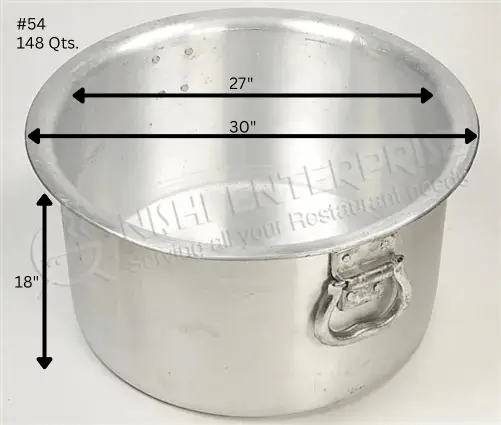 Heavy Duty 5mm Aluminum Patila Sauce Pot with Lid