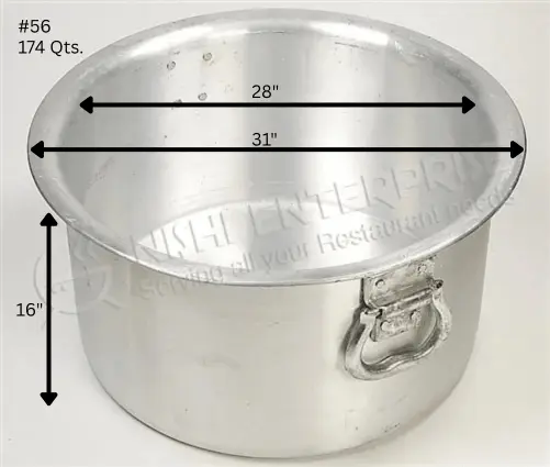 Heavy Duty 5mm Aluminum Patila Sauce Pot with Lid
