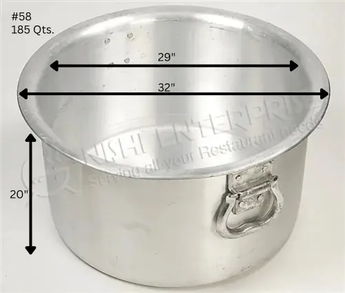 Heavy Duty 5mm Aluminum Patila Sauce Pot with Lid