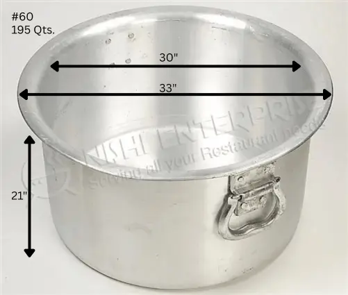Heavy Duty 5mm Aluminum Patila Sauce Pot with Lid