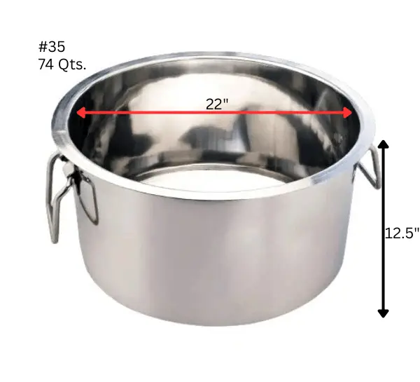 Heavy Duty Stainless Steel Patila (Bhagona / Sauce Pot), 5mm Thick Bottom