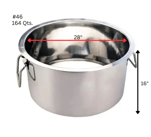 Heavy Duty Stainless Steel Patila (Bhagona / Sauce Pot), 5mm Thick Bottom