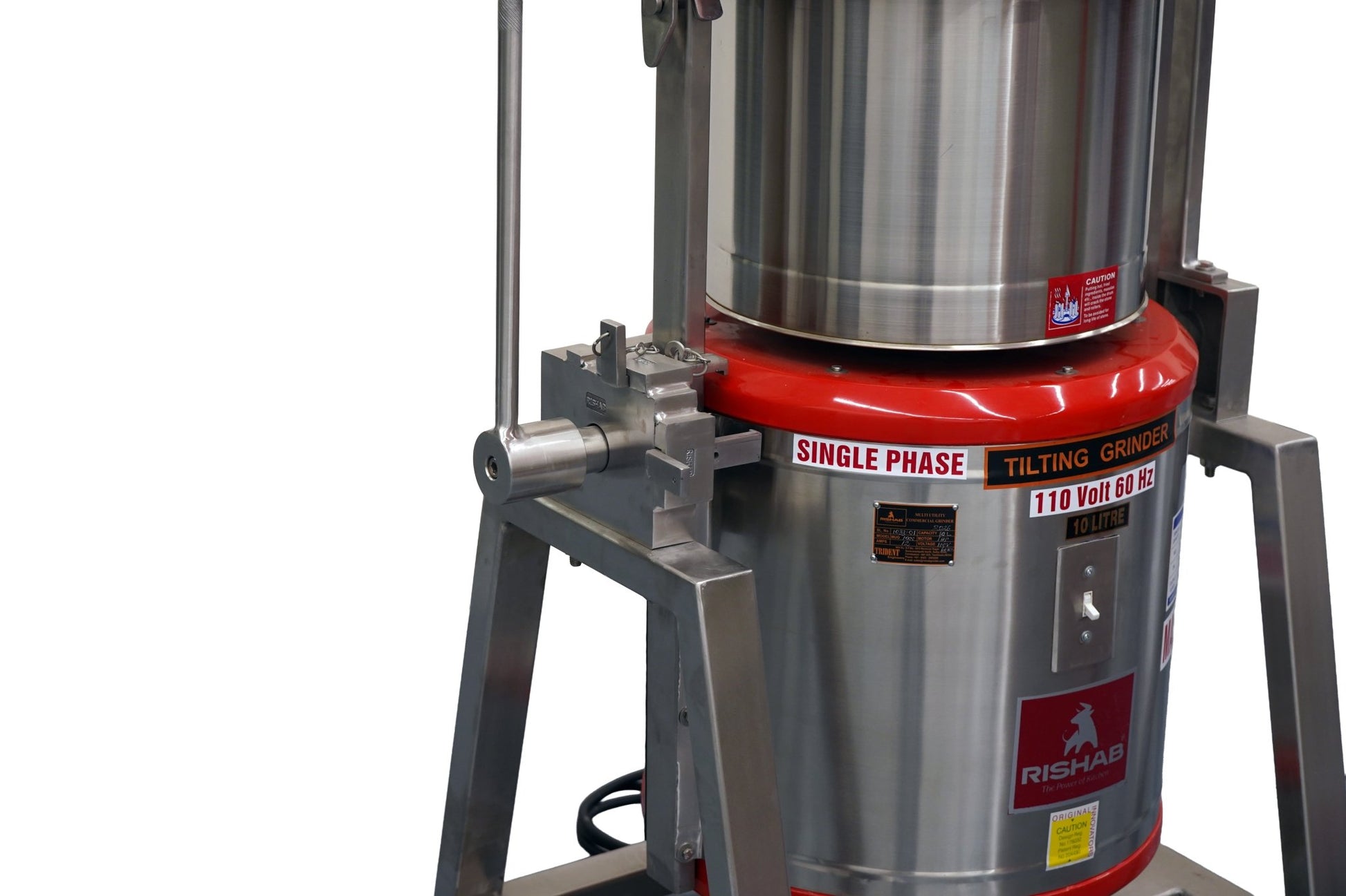 TWG-10-RRishab 10 Liter Commercial Tilting Wet Grinder