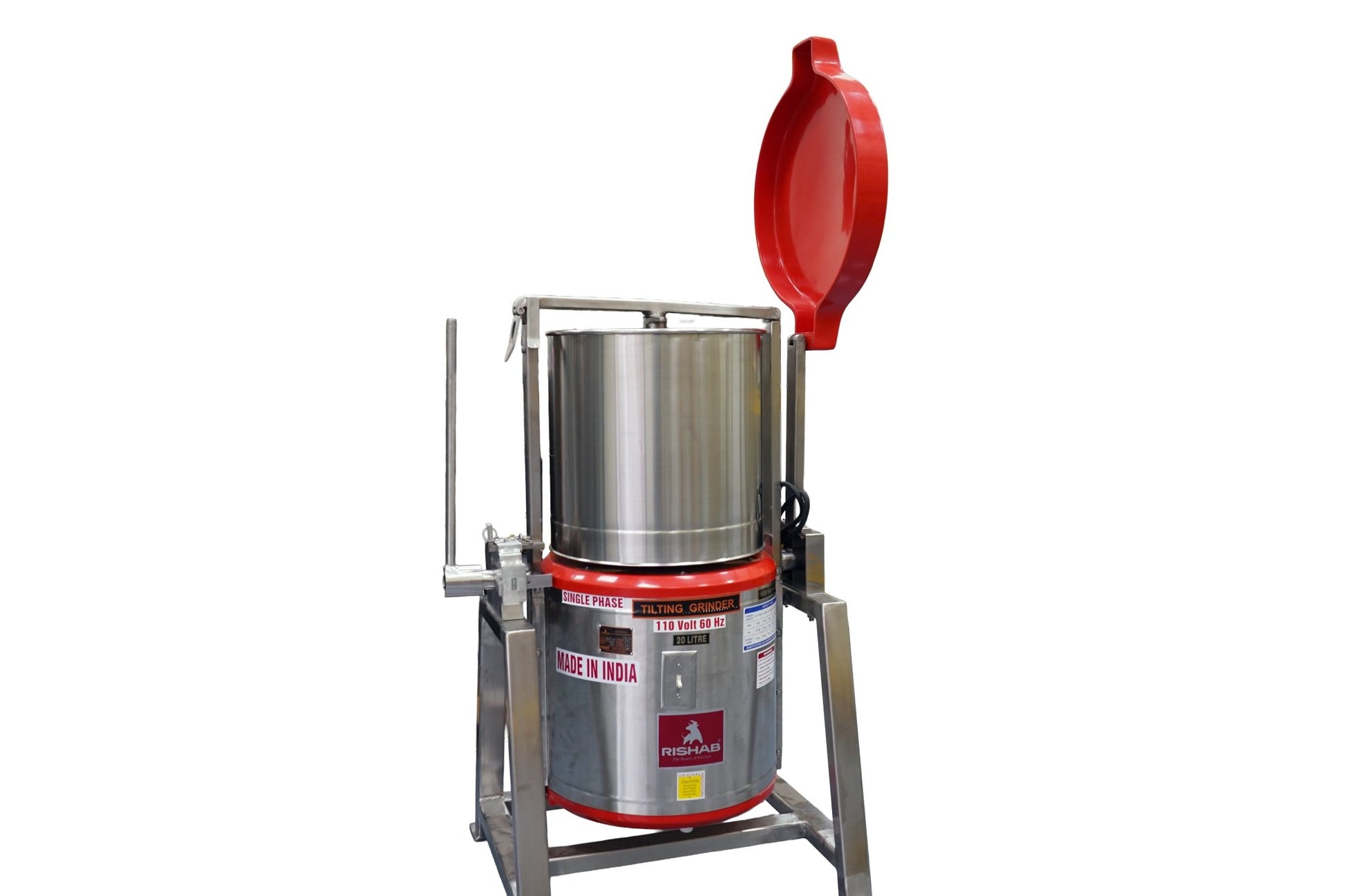 TWG-20-RRishab 20 Liter Commercial Tilting Wet Grinder