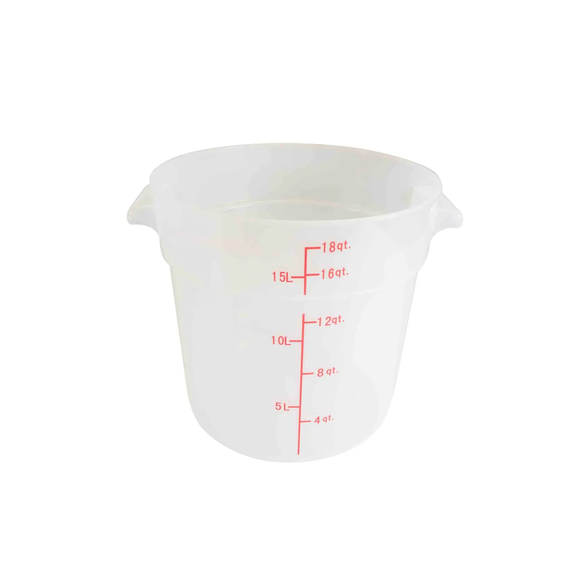 Thunder Group 18 qt, 12-2/5" Diameter x 12" Height, Round Food Storage Container, Translucent, Polypropylene, withstand temperature from -40°F up to 160°F, Dishwasher Safe, No Microwave, No Oven, NSF by Thunder Group (thunder-group-18-qt-12-2-5-diameter-x-12-height-round-food-storage-container-translucent-polypropylene-withstand-temperature-from-40-f-up-to-160-f-dishwasher-safe-no-microwave-no-oven-nsf)