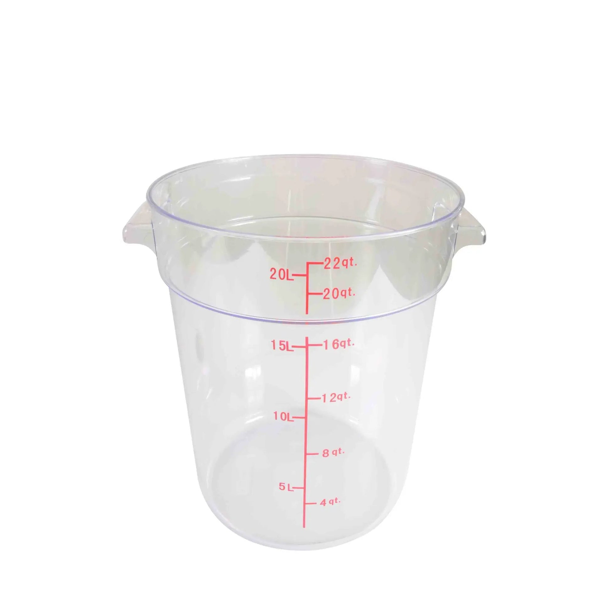 Thunder Group 22 qt, 12-2/5" Diameter x 14-7/8" Height, Round Food Storage Container, Clear Color, Polycarbonate, withstand temperature from -40°F up to 210°F, Dishwasher Safe, Break-Resistant, Shatter-Resistant, No Microwave, No Oven, NSF by Thunder Group (thunder-group-22-qt-12-2-5-diameter-x-14-7-8-height-round-food-storage-container-clear-color-polycarbonate-withstand-temperature-from-40-f-up-to-210-f-dishwasher-safe-break-resistant-shatter-resistant-no-microwave-no-oven-nsf)