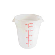 Thunder Group 22 qt, 12-2/5" Diameter x 14-7/8" Height, Round Food Storage Container, White Color, Polypropylene, withstand temperature from -40°F up to 160°F, Dishwasher Safe, No Microwave, No Oven, NSF by Thunder Group (thunder-group-22-qt-12-2-5-diameter-x-14-7-8-height-round-food-storage-container-white-color-polypropylene-withstand-temperature-from-40-f-up-to-160-f-dishwasher-safe-no-microwave-no-oven-nsf)