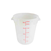 Thunder Group 22 qt, 12-2/5" Diameter x 14-7/8" Height, Round Food Storage Container, Translucent, Polypropylene, withstand temperature from -40°F up to 160°F, Dishwasher Safe, No Microwave, No Oven, NSF by Thunder Group (thunder-group-22-qt-12-2-5-diameter-x-14-7-8-height-round-food-storage-container-translucent-polypropylene-withstand-temperature-from-40-f-up-to-160-f-dishwasher-safe-no-microwave-no-oven-nsf)