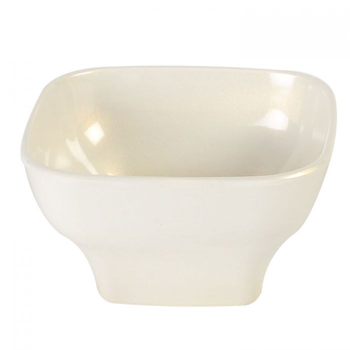 Thunder Group PS3106V, 20 OZ, 5 1/2" X 5 1/2" ROUND SQUARE BOWL, 2 3/4" DEEP, PASSION PEARL, Melamine, NSF, Case Pack of 12