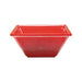 Thunder Group PS5005RD, 11 OZ, 4 3/4" X 4 3/4" SQUARE BOWL, 2" DEEP, PASSION RED, Melamine, NSF, Case Pack of 12