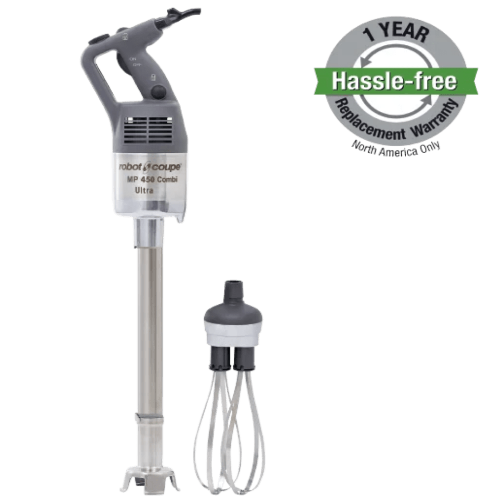 Robot Coupe MP450 Combi Ultra 18" Immersion Blender with 10" Whisk - 1 HP, 500 W, Variable Speed