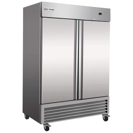 Serv-Ware RF2-HC-T Two-Door Stainless Steel Reach-In Freezer