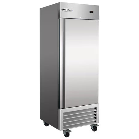 Serv-Ware RR1-HC-T, 26-4/5" 1 Solid Door Reach-In Refrigerator