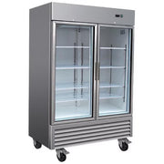 Serv-Ware RR2G-HC 54" 2 Glass Door Reach-In Refrigerator