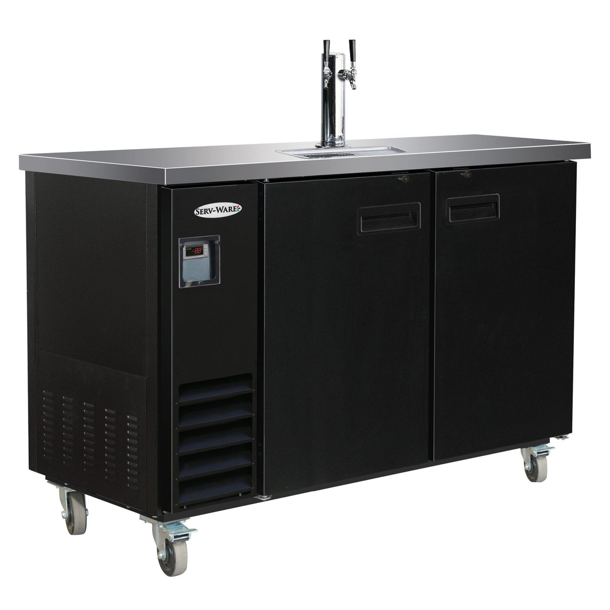 Serv-Ware DD49-1-HC 49" Beer Dispenser - 1 Tower, 2 Faucets