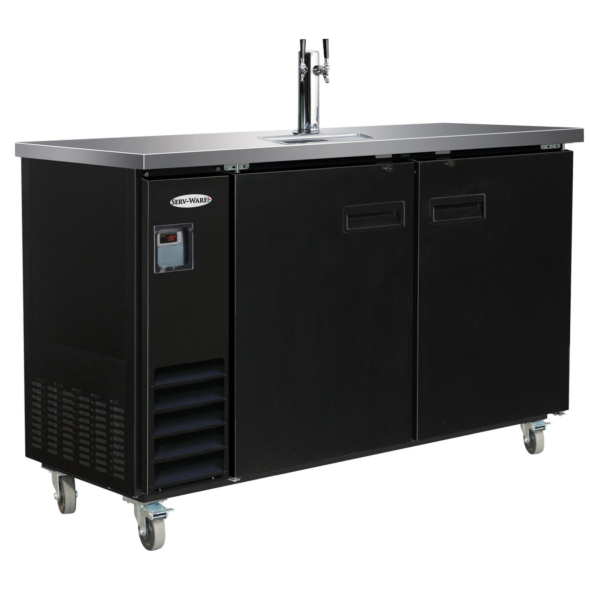 Serv-Ware DD61-1-HC 61" Beer Dispenser - 1 Tower, 2 Faucets