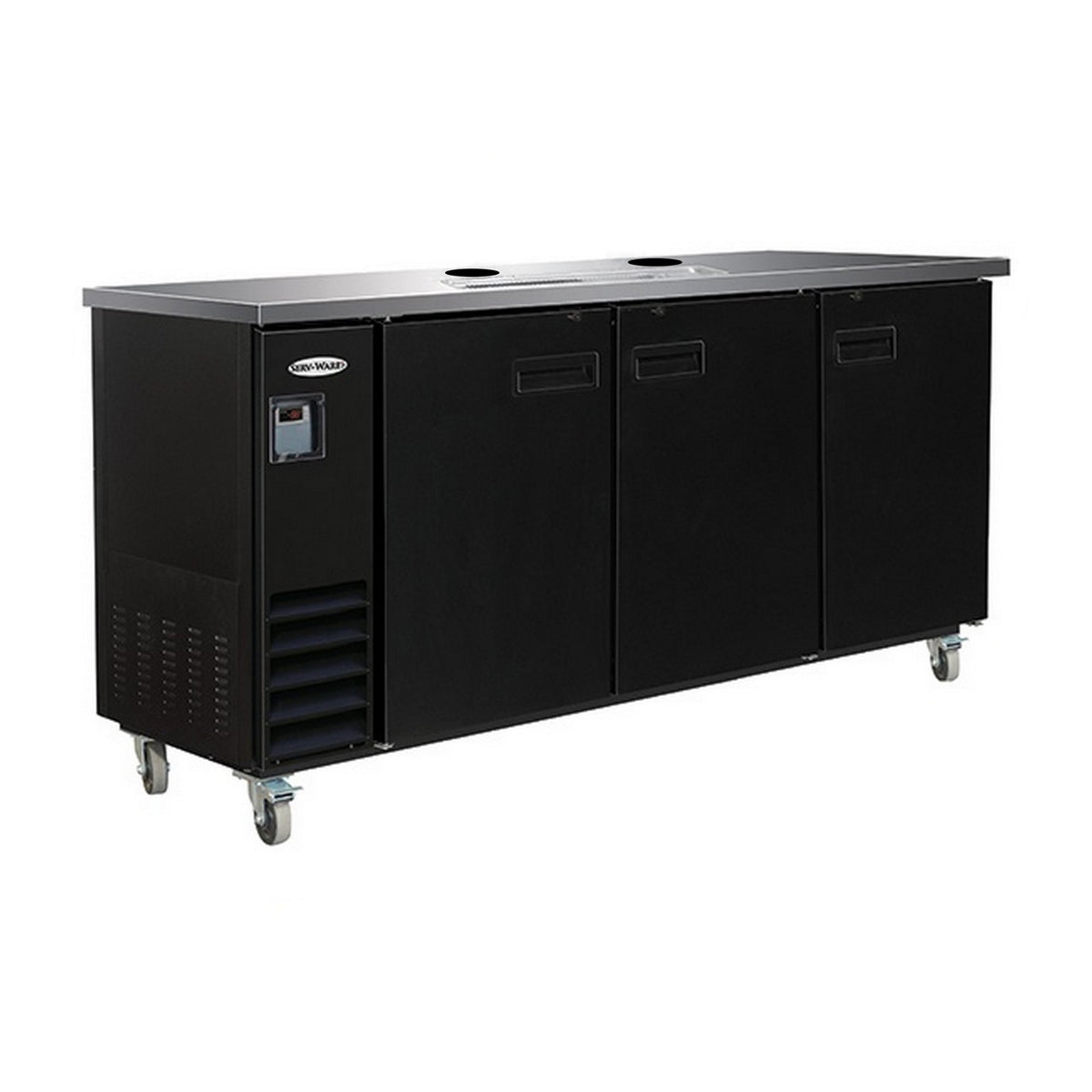Serv-Ware DD73-2-HC 73" Beer Dispenser - 2 Towers, 4 Faucets