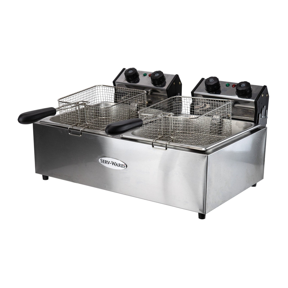 Serv-Ware EF-06L-2 Electric Cooking - Counter Top Fryer Double Tank