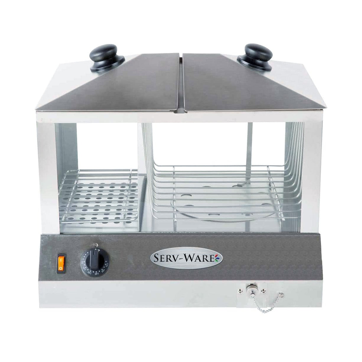 Serv-Ware EHS-02 Hot Dog Steamer, Fits 200 Hot Dogs/60 Buns