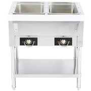 Serv-Ware EST2-1 Electric Hot Food Table, 2 Open Wells, 30" W, 115V, 1000W