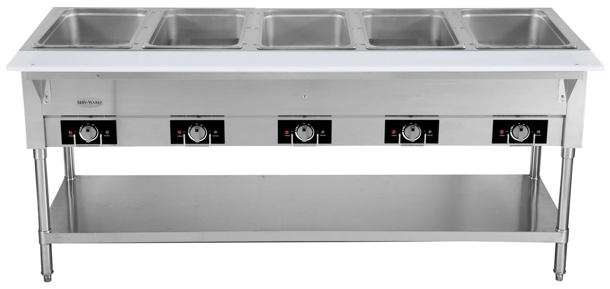 Serv-Ware EST5-2 5 Open Well Electric Steam Table