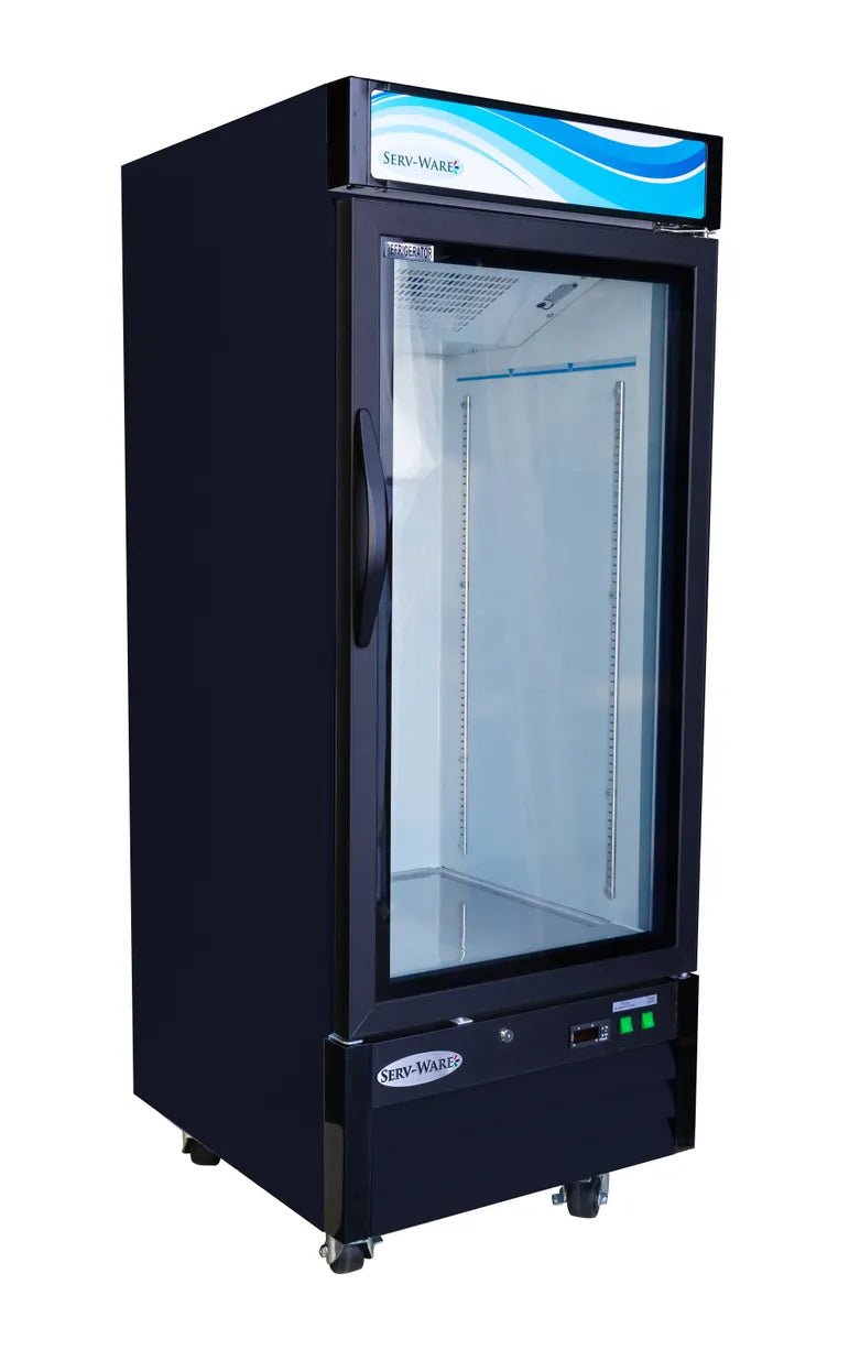 Serv - Ware GR12B - HC 30" One door Merchandiser Refrigerator with Glass Door