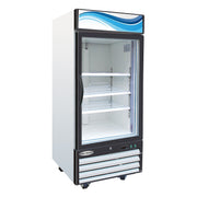 Serv-Ware GR16-HC One (1) Glass Door Merchandiser Refrigerator, White Cabinet